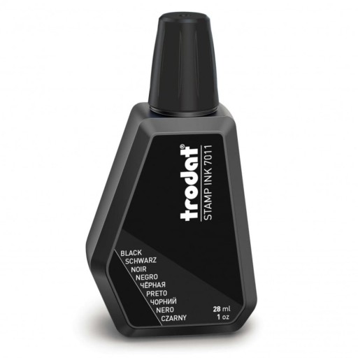 ATRAMENT NA VODNEJ BÁZE PRE PEČIATKY A PEČIATKY 28ML BLACK TRODAT 7011