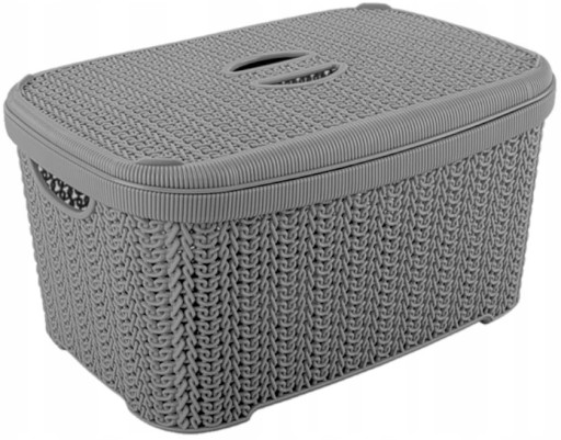 Nádoba Master Box s vekom, 6L, prelamovaná, čierna