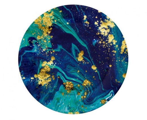 Midnight Blue papierové taniere 18 cm 6 ks.