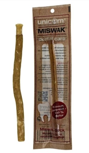 Miswak: tyčinka na zuby a ďasná, prírodná zubná kefka, Unicorn