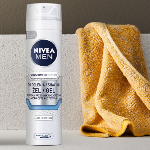 NIVEA Men Sensitive Recovery gél na holenie 200 ml