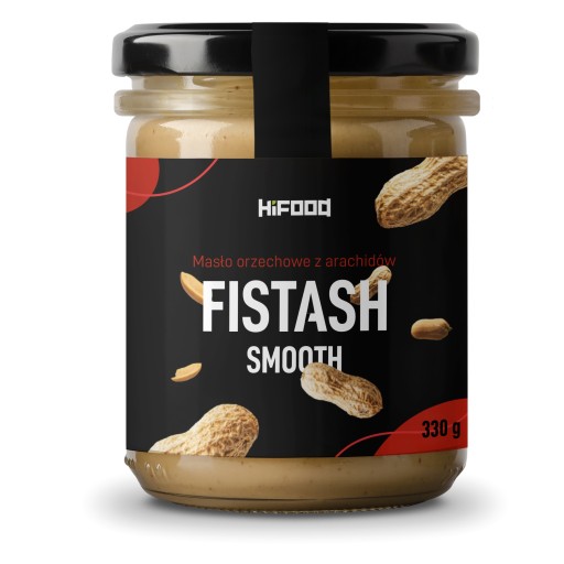 Orieškový krém FISTASH SMOOTH HiFOOD 100% ARAŠIDY