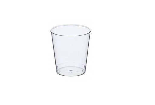 POHÁRKY NA VODKU plastová krištáľová vodka 40ml 50 ks