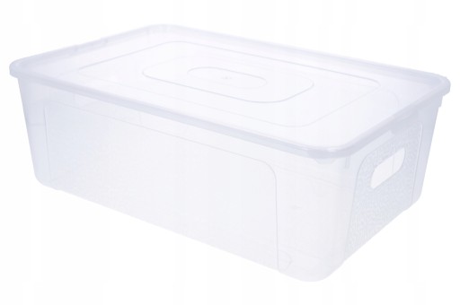 PLASTOVÝ KONTAJNER, 11l box s krytom, organizér na uloženie obuvi