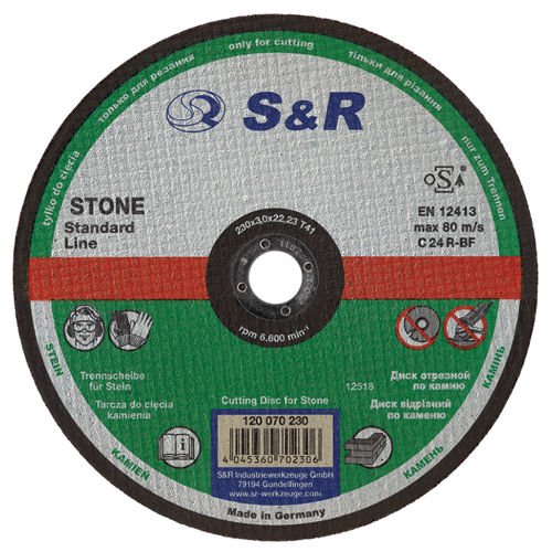 S&R kotúč na rezanie kameňa 150/3 mm.