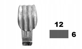 KOVANÉ PRVKY BALUSTRÁDY BRÁNY PLOTY PRVOK S 230 MM TYČ PLOCHÁ 12X6
