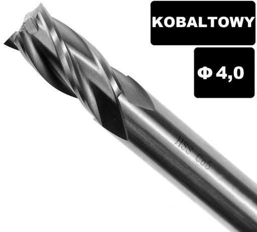 NFPa stopková fréza fi 4 mm HSSCo kobalt DIN 844
