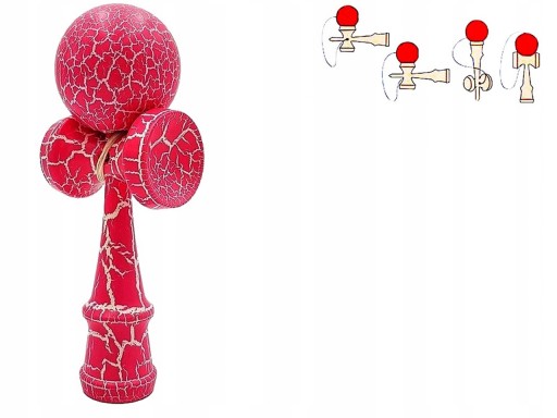 KENDAMA Japonská Drevená arkádová hra Cvičenia REFLEX