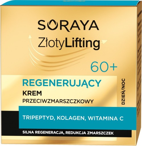 SORAYA Golden Liftingový regeneračný krém proti vráskam 60+ na deň aj noc