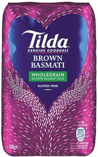 Indická celozrnná hnedá ryža Basmati 500g TILDA