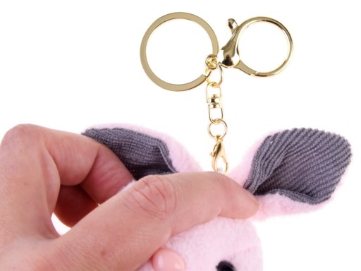 Prívesok plyšový maskot KRÁLIK ZAJÍČIK KEYRING plyšová hračka