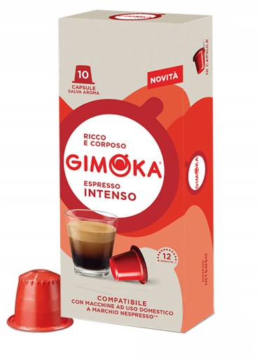 GIMOKA INTENSO KÁVOVÉ KAPSULY pre NESPRESSO 10 ks