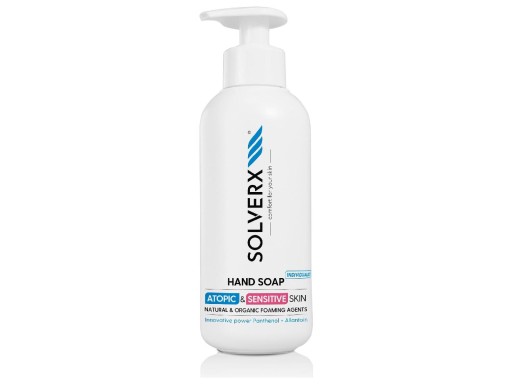 SOLVERX Atopic and Sensitive Skin Individuálne tekuté mydlo na ruky na pokožku