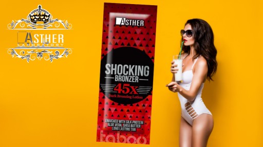 ASTHER SHOCKING BRONZER 45X na opaľovanie v soláriu