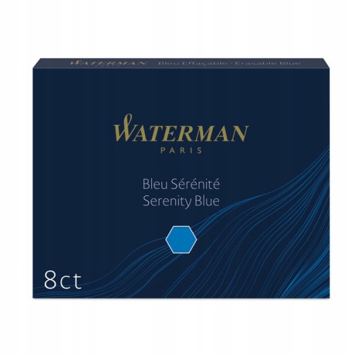 NÁPLŇKY NA PERÁ modré 8 kusov WATERMAN S0110860