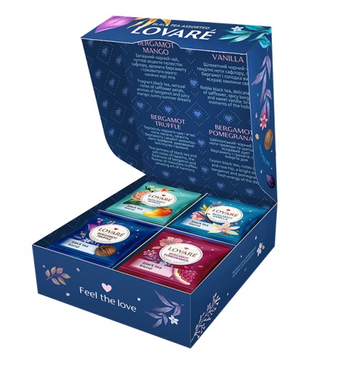 LOVARE BERGAMOT TEA ASSORTED - BERGAMATA TEA 4*8 32 ks DOVOZ