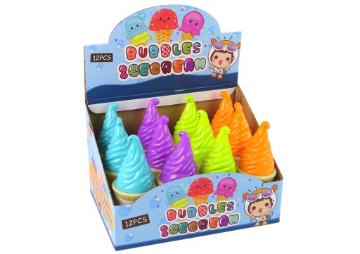 Mydlové bubliny zmrzlina 4 farby 80 ml