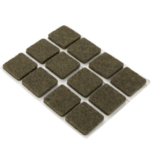 Nábytková plsť R štvorec HNEDÁ 25x25 (blister 12ks)