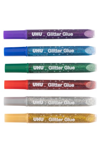 UHU GLITTER 6 FAREB X 10ML ORIGINÁL