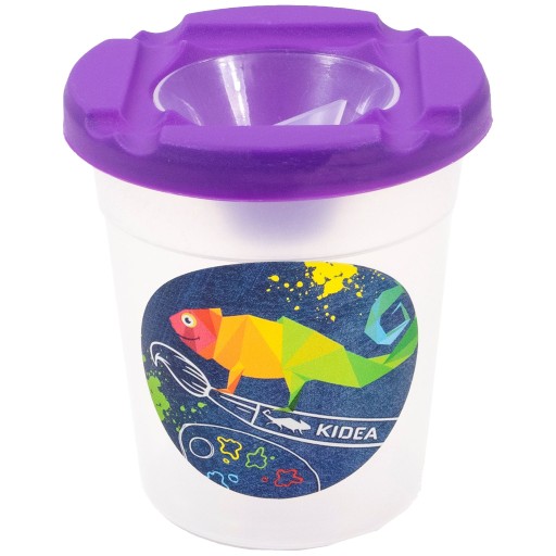 STRIEBORNÝ hrnček NA MAĽOVANIE VODY FARBAMI KIDEA