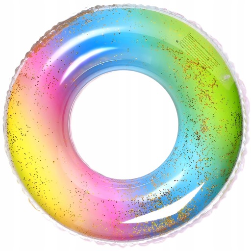 NAFUKOVACIE PLAVECKÉ KOLESO S DÚHOVÝMI GLITTRAMI 57 cm #70