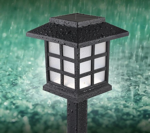 Solárna lampa záhradná dekorácia osvetlenie lampášový domček LED P-510