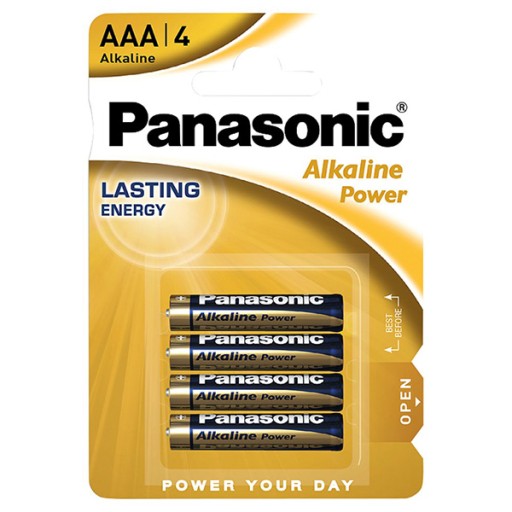 4x AAA R3 1,5V alkalická batéria Malíček