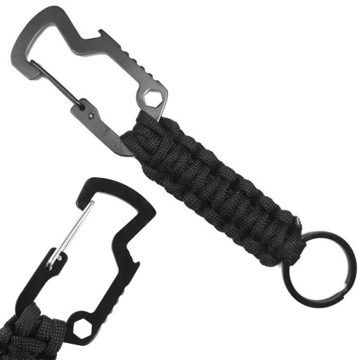 TAKTICKÁ KARABÍNA PARACORD SURVIVAL KEYRING
