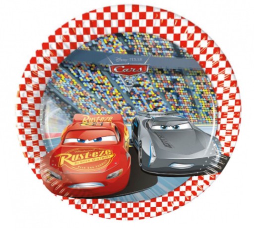 CARS 3 papierové taniere na narodeniny Disney CARS