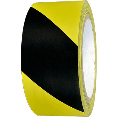 VÝSTRAŽNÁ OZNAČOVACIA PÁSKA ŽLTÁ ČIERNA 50mm/33m pre šnúry