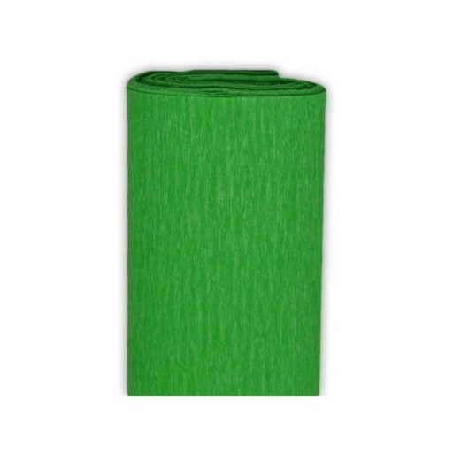 DEKORATÍVNY KREPÝ 50x200 cm 160 g ZELENÝ dekoratívny KRIPOVANÝ hodvábny papier