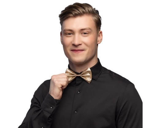 Zlaté trblietavé oblečenie s motýlikom na párty