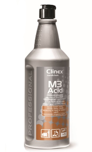 Clinex M3 Acid 1L TEKUTÁ KYSELINA NA ČISTENIE SANITÁRNYCH WC