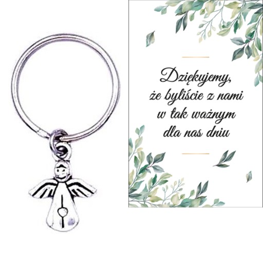 ĎAKUJEME HOSTOM DARČEK SVADOBNÝ ANJEL KĽÚČOVKA SPOMIENKY