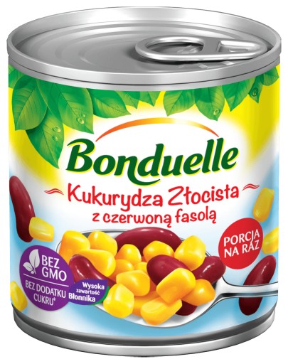 BONDUELLE Zlatá kukurica s červenou fazuľou 170