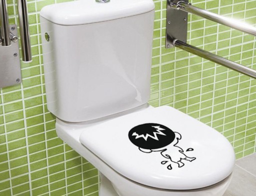 Samolepky do kúpeľne, WC doska, WC doska