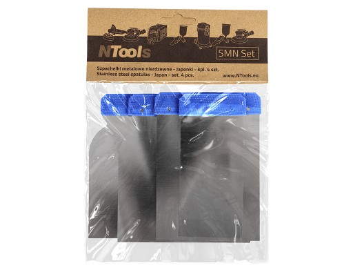 Japonské nerezové špachtle | 5,8,10,12cm | 4ks NTools