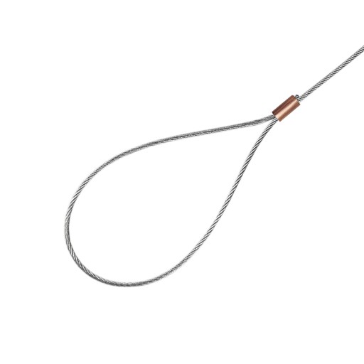 Nerezové oceľové lanko s očkami Očká 2 mm 90 cm 0,9 m