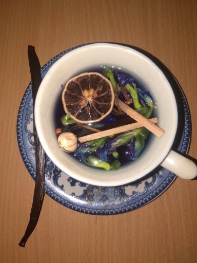 Certifikát modrého čaju Clitoria ternate