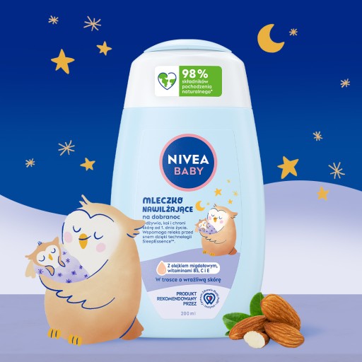 NIVEA BABY hydratačné mlieko pred spaním 200 ml