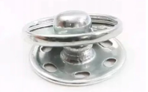 ZÁPADKA NAPA KOVOVÁ 6mm SADA 6 KUSOV STRIEBORNÝCH