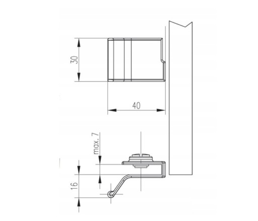 LOFT BLACK LOFT sklenená násada na okenný nábytok