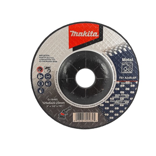 Kovový brúsny kotúč 125mm Makita D-18465