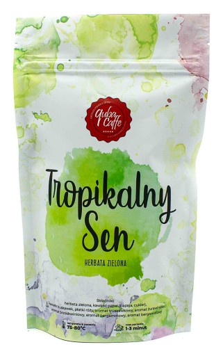 Sypaný zelený čaj 100g Tropical Sen Quba Caffe