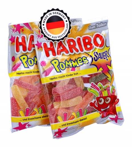 HARIBO Fruit Jelly Sour Fries 175g z Nemecka