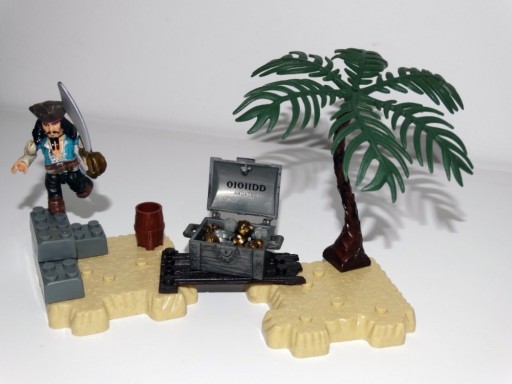 KOMPAS Piráti z Karibiku JACK SPARROW Tehly MEGA BLOKS Súprava s figúrkou