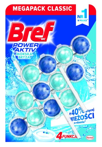 Bref Power Aktiv - Set, 3 WC kocky - Ocean