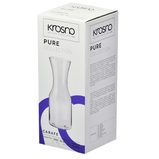 Karafa na vodu, víno a džús na čistú vodu KROSNO, 0,9l džbán