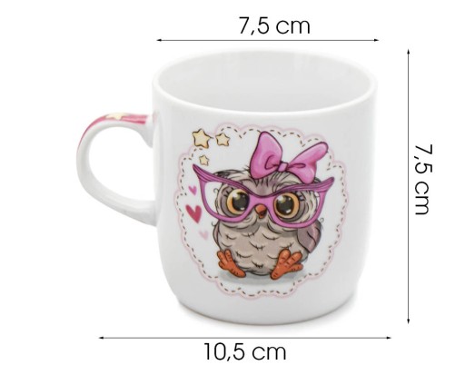 DETSKÝ HRNČEK PORCELÁN 230ML BL-604 SOV
