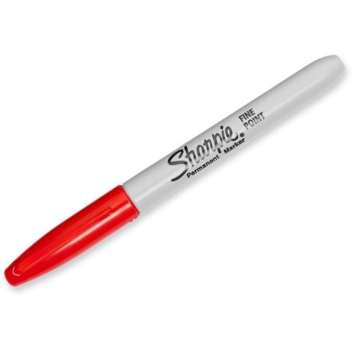 Sharpie Jemný červený permanentný fix